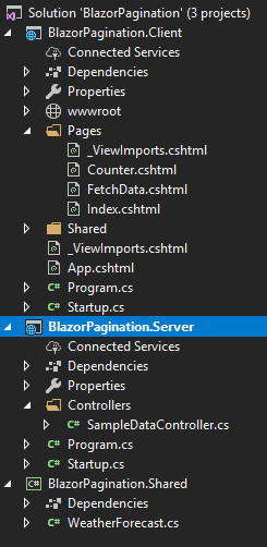 C# Corner RSS Feeds in Blazor with Pagination
